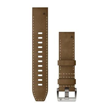 Гибридный кожаный/каучуковый ремешок Garmin QuickFit 22 для epix, fenix, Instinct, Forerunner, MARQ и других, тундра/черный