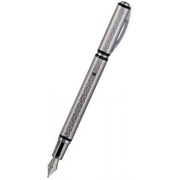 Ручка пір'яна Visconti 45899DA07F Gordian Knot Ag925 Gun Metal FP 14 KT F Metropolis Si