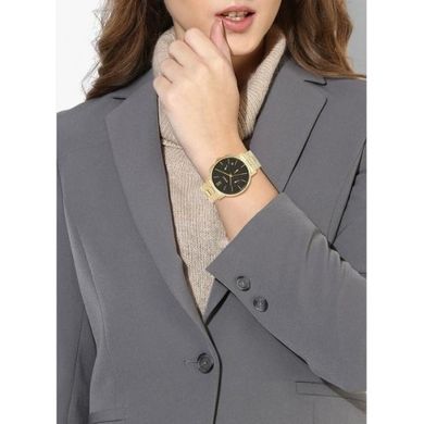 Часы-хронограф наручные женские DKNY NY2540 кварцевые на браслете, цвет желтое золото, США