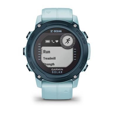 Смарт-годинник Garmin Descent G1 Solar Ocean Edition лазурного кольору