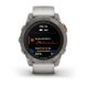Смарт-часы Garmin Fenix 7 Pro - Sapphire Solar Edition - титановый корпус с дымчато-серым/оранжевым ремешком 13