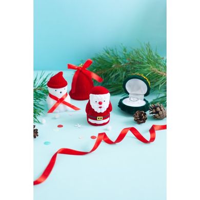 Футляр для ювелірних прикрас новорічна ялинка оксамит