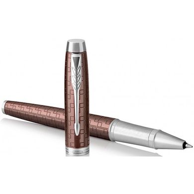 Ручка-роллер Parker IM 17 Premium Brown CT RB 24 522 коричневого цвета