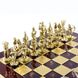 S10RED Manopoulos Archers chess set with gold-silver chessmen/Red chessboard 44cm 4