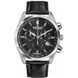 Часы-хронограф наручные мужские Claude Bernard 10246 3 NIN, кварц, на кожаном ремне, с тахиметрической шкалой 1