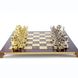 S10RED Manopoulos Archers chess set with gold-silver chessmen/Red chessboard 44cm 2