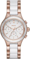 Часы наручные женские DKNY NY2498 кварцевые, с кристаллами, сталь/керамика, США