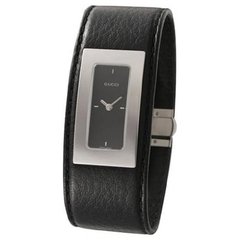 7800SR 07835 steel, black dial, black leather (Gucci)