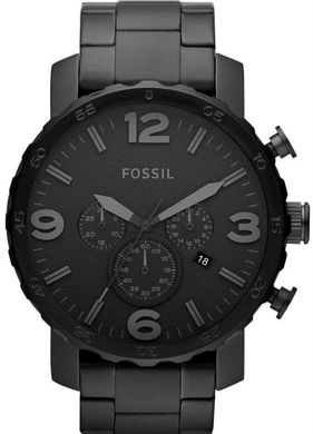 Годинники наручні чоловічі FOSSIL JR1401 кварцові, на браслеті, чорні, США