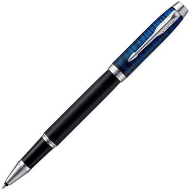 Ручка-роллер Parker IM 17 SE Blue Origin CT RB 23 022 черная с синим рисунком