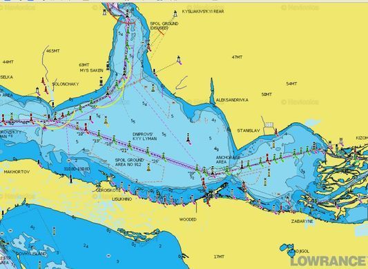 Карта Navionics "Річка Дніпро" (повне покриття)