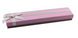Футляр для ювелирных украшений модерн длинный бантик темно-розовый 1
