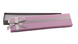 Футляр для ювелирных украшений модерн длинный бантик темно-розовый 2