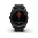 Смарт-часы Garmin Fenix 7S Pro - Sapphire Solar Edition - темно-серый титан DLC Carbon с черным ремешком 9