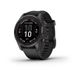 Смарт-часы Garmin Fenix 7S Pro - Sapphire Solar Edition - темно-серый титан DLC Carbon с черным ремешком 1