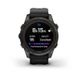 Смарт-часы Garmin Fenix 7S Pro - Sapphire Solar Edition - темно-серый титан DLC Carbon с черным ремешком 7
