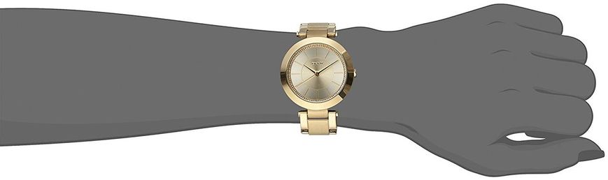 Часы наручные женские DKNY NY2286 кварцевые, на браслете, золотистые, США