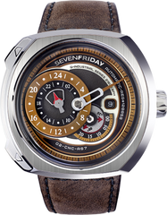Часы наручные мужские SEVENFRIDAY SF-Q2/01, автоподзавод, Швейцария (дизайн напоминает двигатели пароходов)