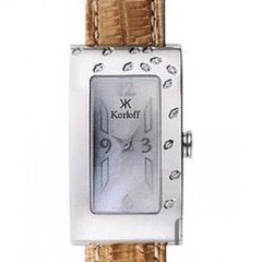Часы наручные женские Korloff LGB2SR, 14 бриллиантов (0,05 карат), ремешок из кожи ящерицы