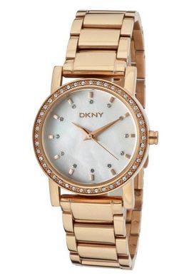 Часы наручные женские DKNY NY8121 кварцевые на браслете, цвет розового золота, США