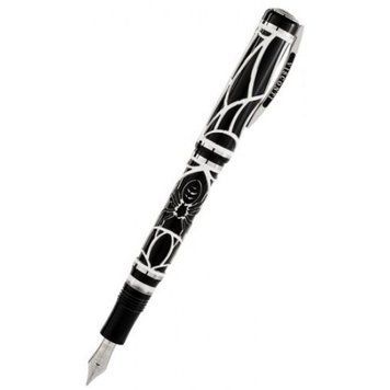 Ручка пір'яна Visconti 58102PDA55EF ISTOS ARACNIS SILVER F. PEN 23KT EF