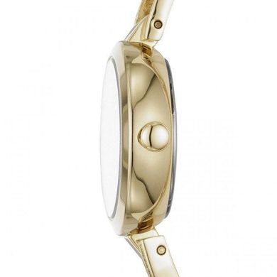 Часы наручные женские DKNY NY2830 кварцевые, с фианитами, цвет желтого золота, США