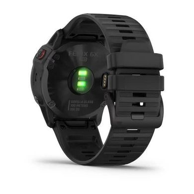 Смарт-годинник Garmin Fenix 6X Pro чорний з чорним ремінцем