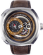 Часы наручные мужские SEVENFRIDAY SF-Q2/01, автоподзавод, Швейцария (дизайн напоминает двигатели пароходов) 1
