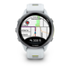 Смарт-годинник Garmin Forerunner 970 з титановим безелем, корпусом кольору білого каменю і біло-жовтим ремінцем
