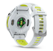 Смарт-годинник Garmin Forerunner 970 з титановим безелем, корпусом кольору білого каменю і біло-жовтим ремінцем