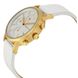 Часы-хронограф наручные женские DKNY NY2337 кварцевые на белом кожаном ремешке, США 2