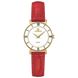 Часы наручные женские Hanowa 16-6053.02.001 кварцевые, красный ремешок из кожи, Швейцария 1