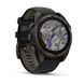Смарт-годинник Garmin Fenix 8 &ndash; 47 мм, Solar Sapphire, титан з DLC-покриттям Carbon Gray та силіконовим ремінцем чорного/сірого кольору