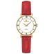 Часы наручные женские Hanowa 16-6053.02.001 кварцевые, красный ремешок из кожи, Швейцария 2