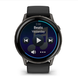 Смарт-годинник Garmin Venu 4 (45 мм) сланцевий із чорним силіконовим ремінцем