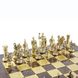 S11CBRO Manopoulos Greek Roman Period chess set with gold-bronze chessmen / Brown chessboard 44cm 4