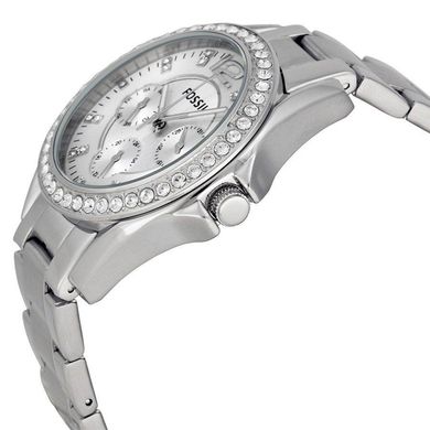 Часы наручные женские FOSSIL ES3202 кварцевые, на браслете, серебристые, США