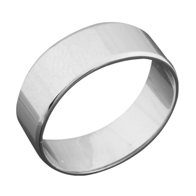 Серебряное обручальное кольцо 19