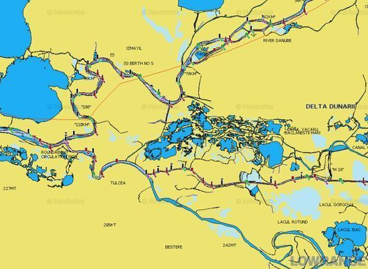 Карта Navionics Gold "Дніпро, Середземне та Чорне море"