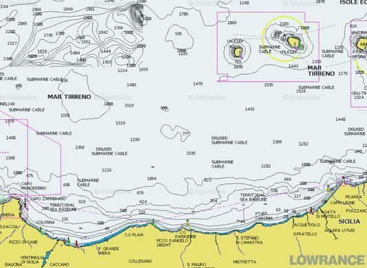 Карта Navionics Gold "Дніпро, Середземне та Чорне море"