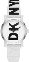 Часы наручные женские DKNY NY2725 кварцевые, белые, каучуковый ремешок, США