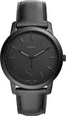 Часы наручные мужски FOSSIL FS5447 кварцевые, ремешок из кожи, черные,США