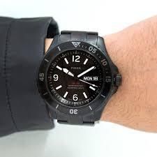 Часы наручные мужские FOSSIL FS5688 кварцевые, на браслете, черные, США
