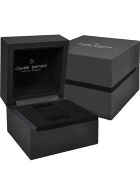 Часы наручные мужские Claude Bernard 53009 3 BUIN, кварцевые с датой, на кожаном синем ремешке
