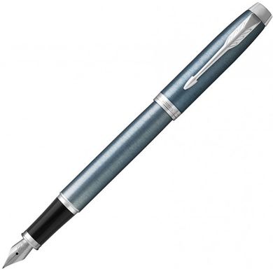 Ручка перова Parker IM 17 Light Blue Grey CT FP F 22 511 511 латунна зі сталевим пером