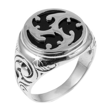 Мужское кольцо из серебра 21