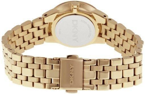 Часы наручные женские DKNY NY2491 кварцевые на браслете, цвет желтого золота, США
