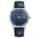 Часы наручные мужские Claude Bernard 53009 3 BUIN, кварцевые с датой, на кожаном синем ремешке 1