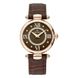 Часы наручные женские Claude Bernard 20501 37R BRPR1, кварцевые, камни Swarovski, коричневый кожаный ремешок 1