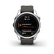 Смарт-часы Garmin Fenix 7S Pro - Solar Edition - серебристые с графитовым ремешком 13